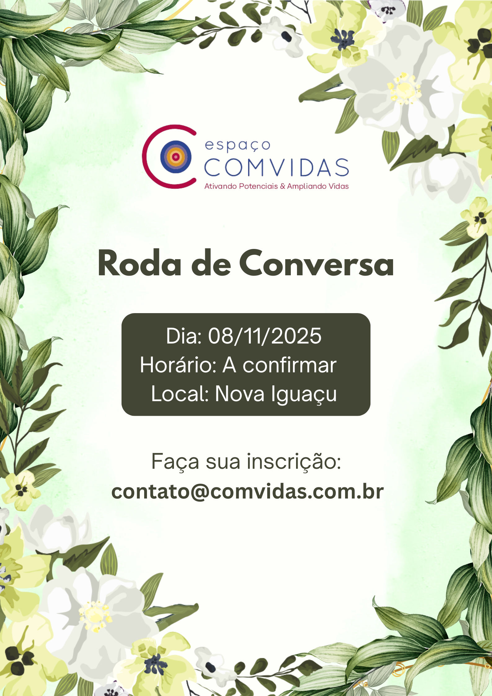 Roda de Conversa Presencial Novembro/2025
